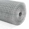 vidaXL Afrasteringspaal Zilver 10 x 1,4 m (12 x 12 mm gaas) Staal