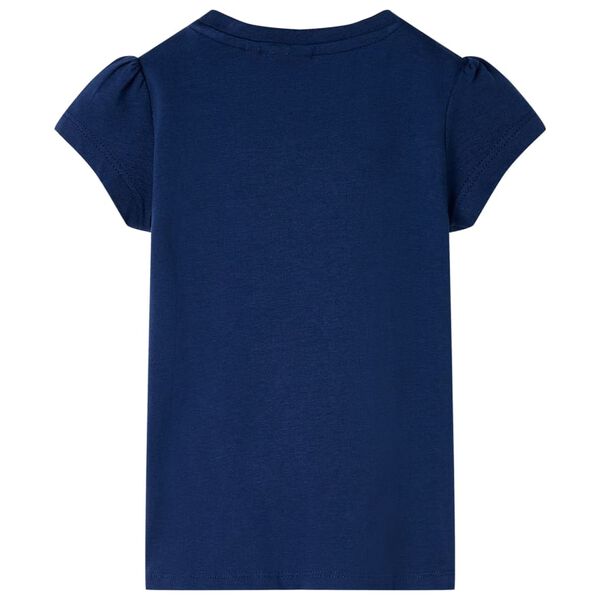 Kindershirt 128 marineblauw