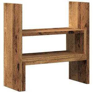 vidaXL Bureau organiser 40x17x41 cm bewerkt hout oud houtkleurig
