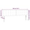 vidaXL Hoofdbord LED 180x5x78/88 cm stof zwart