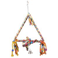 FLAMINGO Vogelspeelgoed touwschommel triangel 33x5x47 cm M