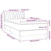 vidaXL Boxspring met matras fluweel donkergroen 100x200 cm
