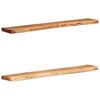 vidaXL Wandschappen 2 st 100x20x3,5 cm massief acaciahout