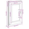 Kelderraam RISOR Antraciet 50 x 75 cm PVC en glas