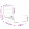 vidaXL Bedframe met hoofdeinde Lichtgrijs 90 x 200 cm Stof