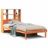 vidaXL bed met boekenkast zonder matras grenenhout wasbruin 90x200 cm