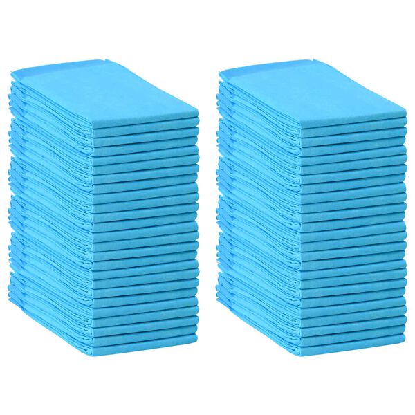 vidaXL Trainingspad voor Huisdieren 50 pcs Blauw en Wit 90 x 60 cm