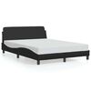 vidaXL Bedframe "Dover" kunstleer zwart 137x190 cm