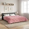 vidaXL Zomer Dekbed Roze 200 x 240 cm Microfiber en Teddy fleece