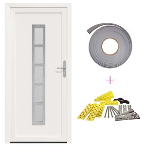 vidaXL Voordeur Wit 88 x 200 cm PVC