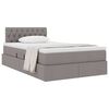 vidaXL Opbergbed met matras met matras Taupe 120 x 190 cm Bewerkt hout