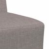 vidaXL Modulaire Bankeenheid Armlos 2 pcs Taupe 55 x 74 x 82 cm Stof
