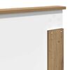 vidaXL Bedframe met hoofdeinde Artisan Eiken 180 x 200 cm Bewerkt hout
