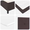 vidaXL Boxspringbed met matras Donkerbruin 200 x 160 cm Stof