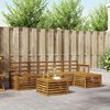 vidaXL Sofa-Sets 6 pcs Naturel Massief Acaciahout