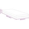 vidaXL Matras Wit en Grijs 80 x 200 cm Jacquard stof