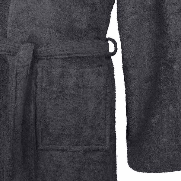 vidaXL Badjas KINN Antraciet S Katoen