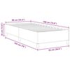vidaXL Boxspringbed Donkergrijs 90 x 190 cm Fluweel