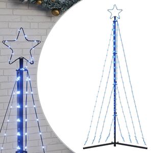 vidaXL LED-kerstboom 339 LEDs 187 cm blauw