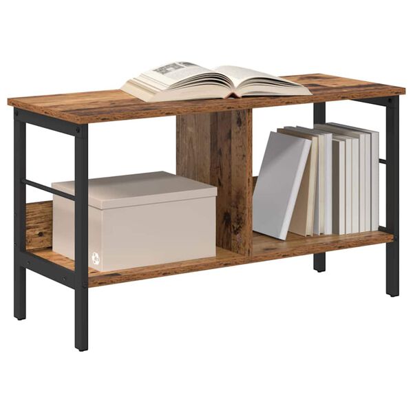 vidaXL Boekenkast Oud Hout 82 x 32 x 47 cm Bewerkt hout