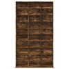vidaXL Cd-kast 102x23x177,5 cm bewerkt hout gerookt eikenkleurig