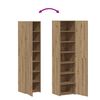 vidaXL Hoge kast 2 pcs Artisan Eiken 45 x 42,5 x 185 cm