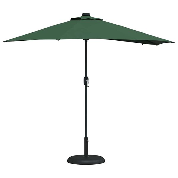 vidaXL Tuinparasol Groen 294 x 150 x 223 cm Polyester en staal