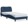 vidaXL Bedframe zonder matras "Hvar" 90x190 cm stof blauw
