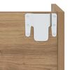 vidaXL Schoenenkast Artisan Eiken 60 x 18 x 60 cm Bewerkt hout
