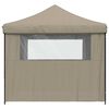 vidaXL Partytent Taupe 292 x 292 x 315 cm Oxford Stof