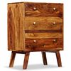 vidaXL Bijzetkast 60x35x76 cm massief acaciahout