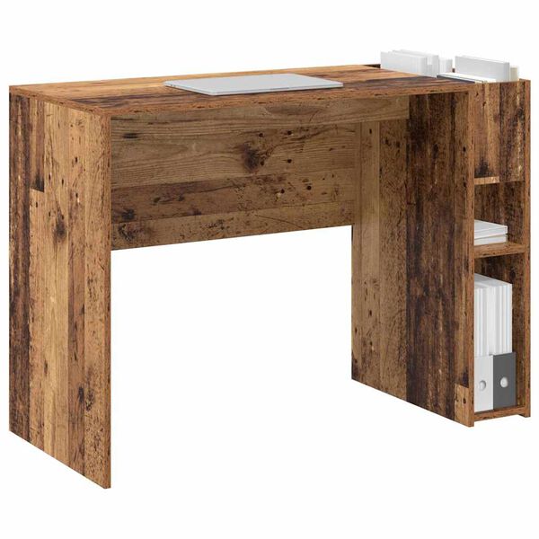 vidaXL Bureau Oudhout 109 x 50 x 78 cm Bewerkt hout