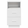 vidaXL Nachtkastjes 2 st met 2 lades 36x36x68 cm wit