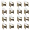 vidaXL 21-delige Tuinset met kussens poly rattan beige
