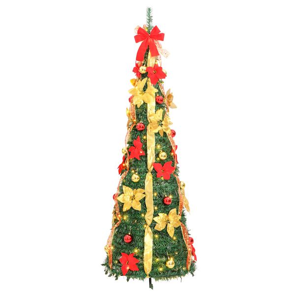 vidaXL Kunstkerstboom pop-up 150 LED's 180 cm groen