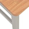 vidaXL Eetkamerstoelen 2 st massief eikenhout grijs