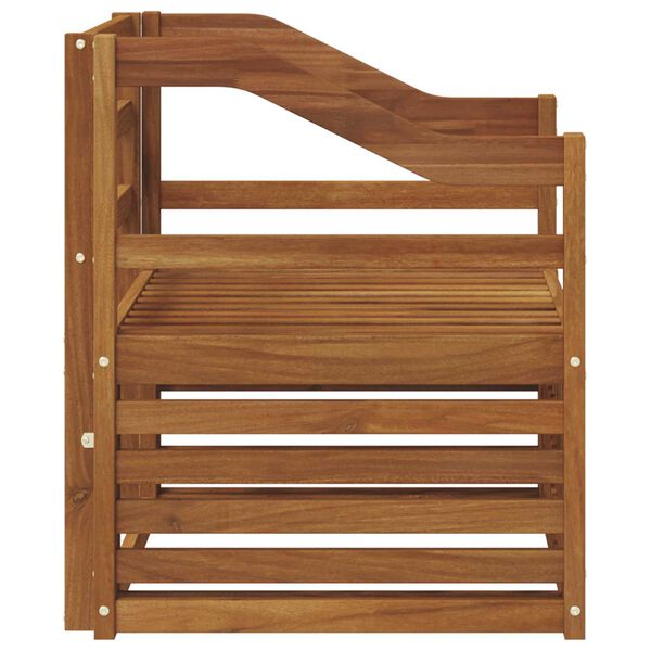 vidaXL Buiten bankenset Naturel 67 x 63 x 73 cm Massief Acaciahout