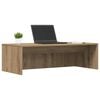 vidaXL Wandbureau Artisan Eiken 100 x 45 x 30 cm Bewerkt hout
