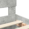 vidaXL Bedframe met hoofdeinde Beton Grijs 200 x 200 cm Bewerkt hout