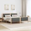 vidaXL Bedframe Bruin en donkergrijs 180 x 200 cm Massief grenenhout