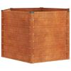 vidaXL Plantenbak verhoogd 129x129x77 cm cortenstaal roestig
