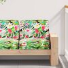 vidaXL Pallet Kussen Set Bloemen 2 pcs Tropische Jungle Oxford Stof