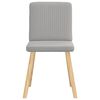 vidaXL Eetkamerstoelen 4 st stof wolk grijs