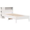 vidaXL Bed met boekenkast zonder matras grenenhout wit 90x190 cm