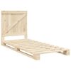 vidaXL Bedframe met hoofdbord massief grenenhout 90x200 cm