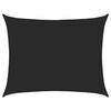 vidaXL Zonnezeil 160 g/m&sup2; rechthoekig 6x8 m HDPE zwart