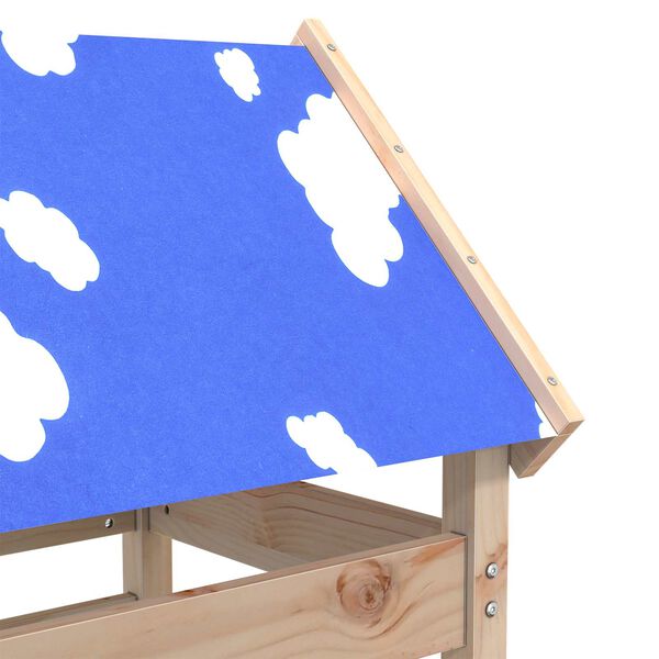 vidaXL Speeltoren Bruin 52,5 x 85 x 239 cm Massief grenenhout