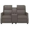 vidaXL Massagestoel 2-zits verstelbaar kunstleer grijs