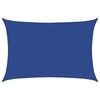 vidaXL Zonnezeil 160 g/m&sup2; rechthoekig 5x6 m HDPE blauw