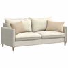 vidaXL Sofa Kussens 2 stuks Crème 60 x 40 cm Stof